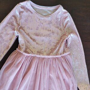 Girls size 8 Jumping Beans Pink Velvet Sequin Tutu Dress